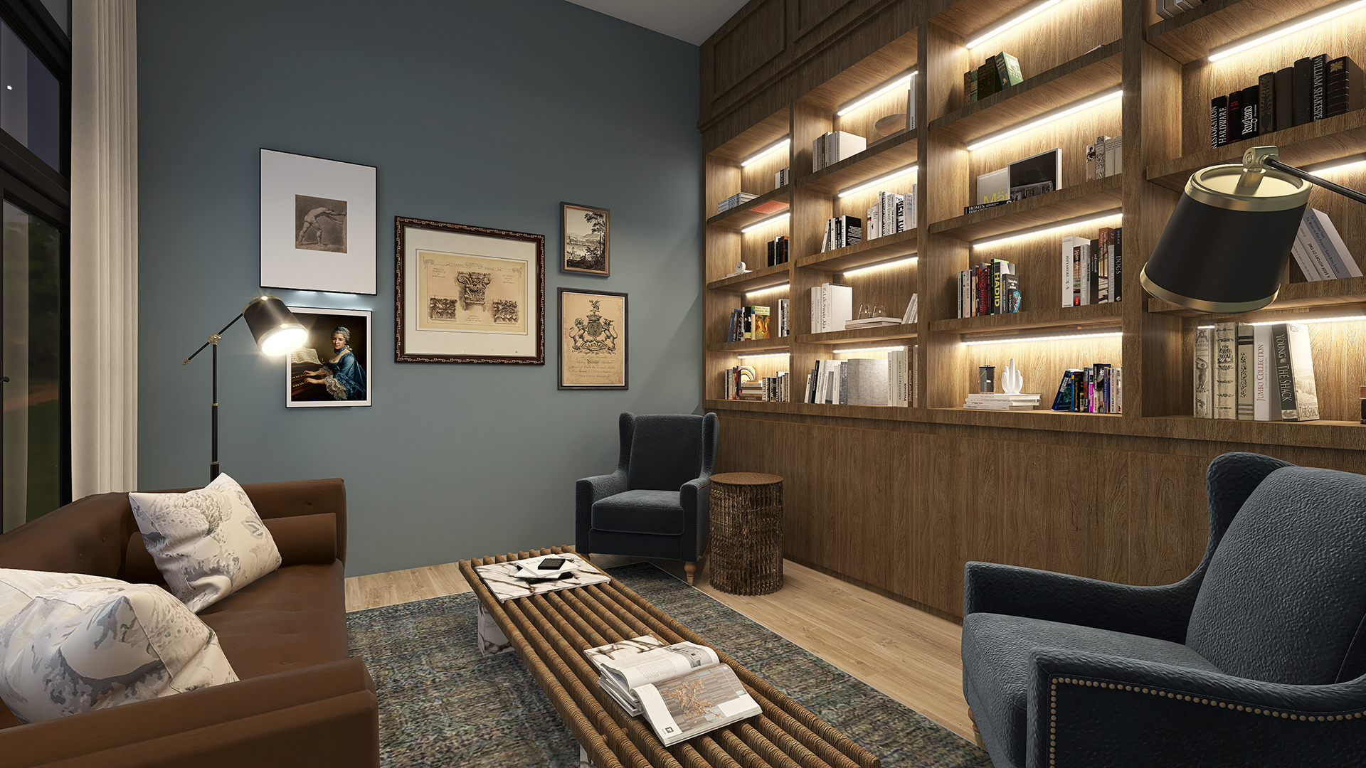 Houston, TX - Boutique Hotel Reading Room
