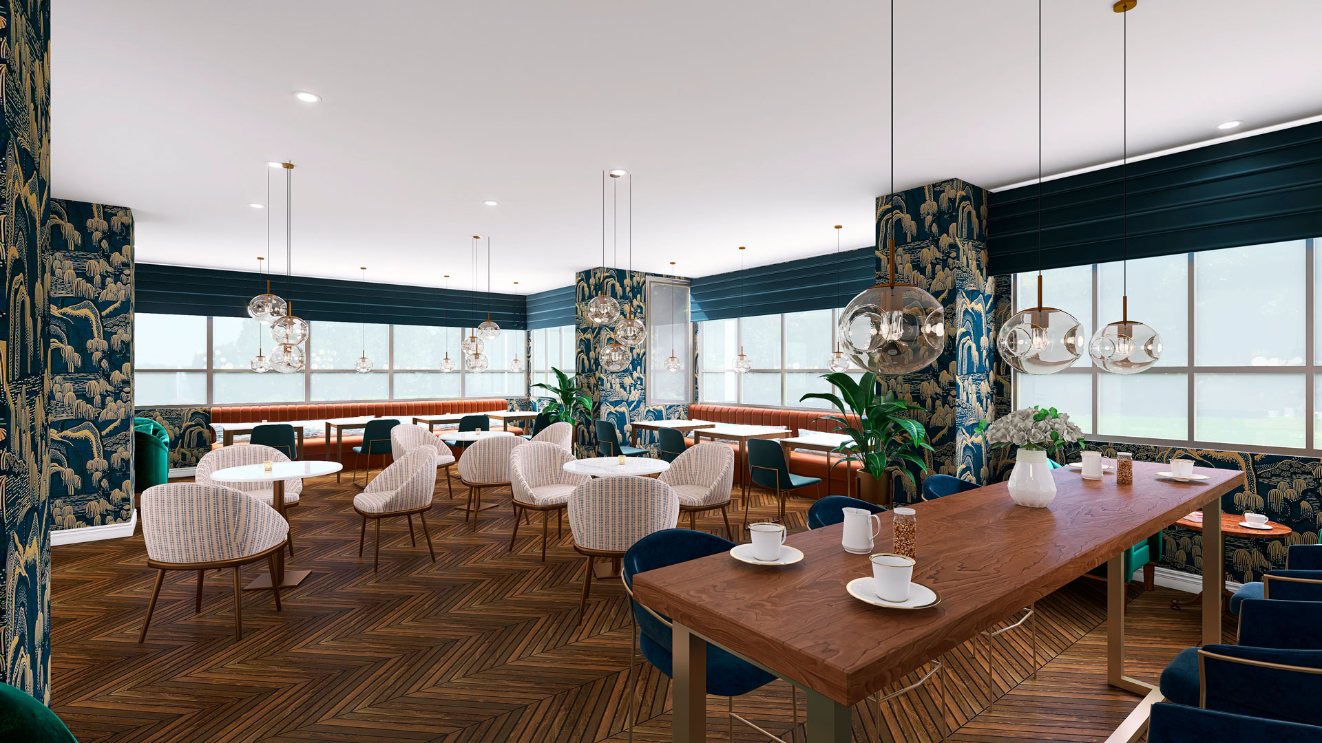 Miami, FL Condominium Complex Breakast Area
